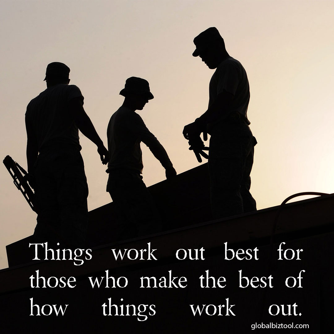 Things Work Out Best For…