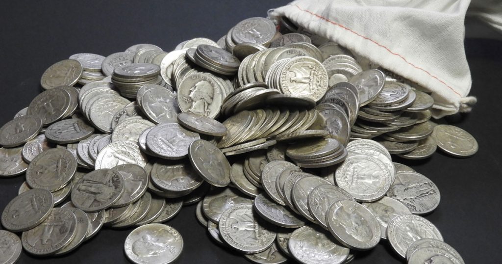 silver coins collected as a hobby